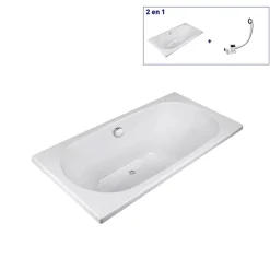 Valentin Baignoire Effusion 180 x 90 cm sans tablier