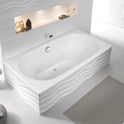 Baignoire Droite|Valentin Baignoire Effusion 180 x 80 cm sans tablier