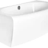 Baignoire Droite|Azura Home Design Baignoire GENOVA, avec tablier 160x75 cm