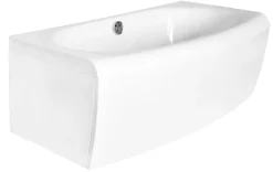Baignoire Droite|Azura Home Design Baignoire GENOVA, avec tablier 160x75 cm