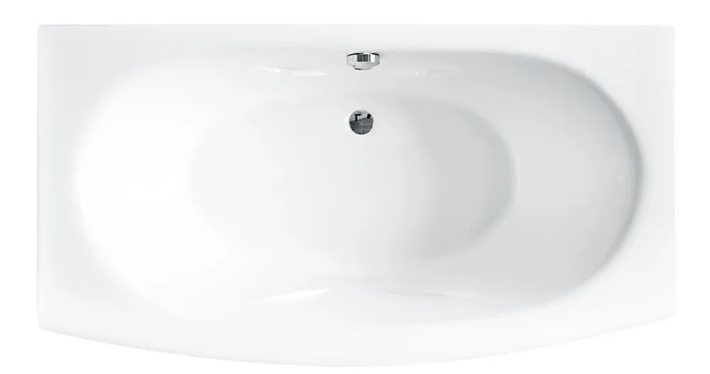 Baignoire Droite|Azura Home Design Baignoire GENOVA, avec tablier 160x75 cm