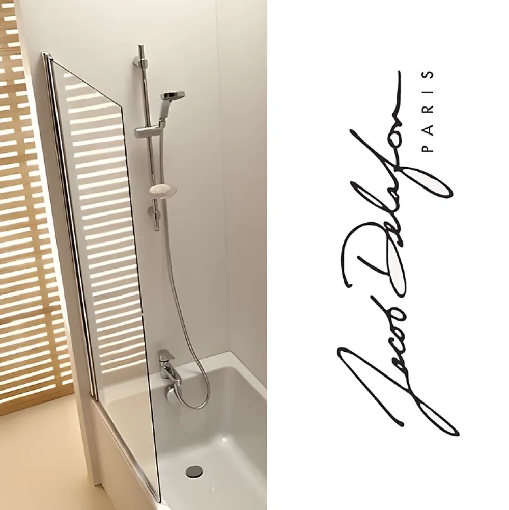 Baignoire Droite|Jacob Delafon Baignoire Corvette 160x70 cm + Pare bain
