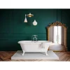 Baignoire Îlot|GoodHome Baignoire îlot 170 x 80 cm blanche + 4 pieds blancs, Emba