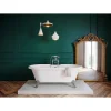GoodHome Baignoire îlot 170 x 80 cm blanche + 4 pieds chromés, Emba