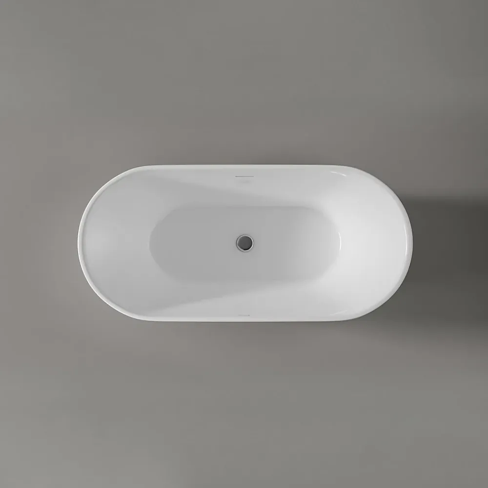 Baignoire Îlot|Bernstein Baignoire îlot acrylique design et moderne pour salle de bain, isolation thermique, Blanc, 170x75x58cm, Garantie 5 ans, MIO 2.0