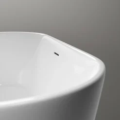 Baignoire Îlot|Bernstein Baignoire îlot acrylique design et moderne pour salle de bain, isolation thermique, Blanc, 170x75x58cm, Garantie 5 ans, MIO 2.0