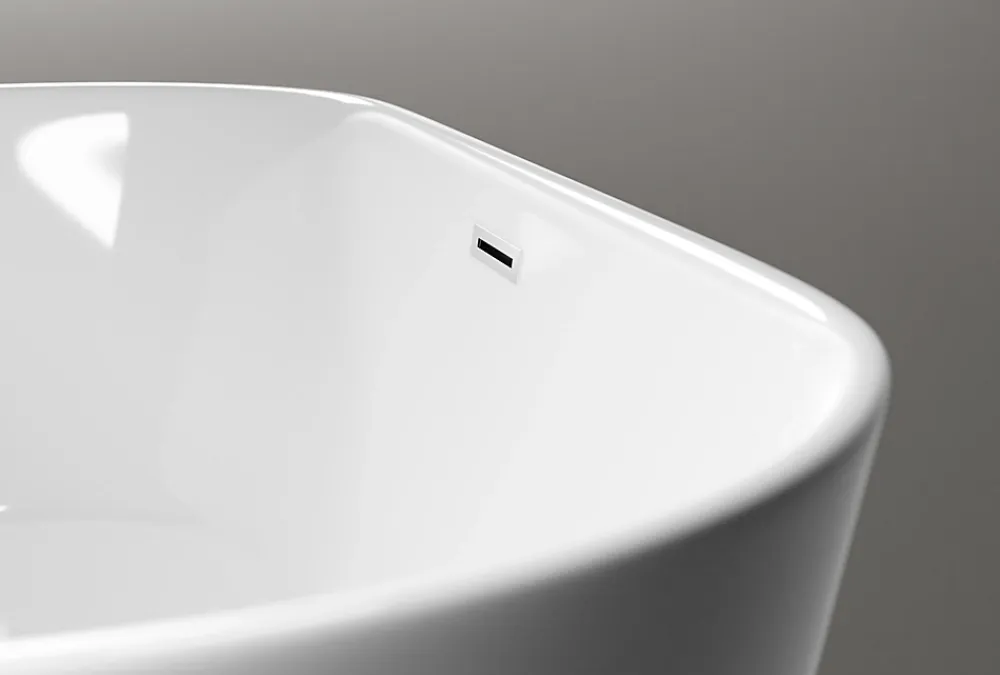 Baignoire Îlot|Bernstein Baignoire îlot Acrylique ovale 180x80x59cm Blanc brillant + Bonde et trop plein - JAZZ PLUS 2.0