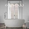 Baignoire Îlot|Bernstein Baignoire îlot Acrylique ovale 180x80x58cm Blanc mat + Bonde et trop plein - BELAQUA