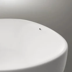 Baignoire Îlot|Bernstein Baignoire îlot Acrylique ovale 180x80x58cm Blanc mat + Bonde et trop plein - BELAQUA