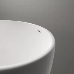 Baignoire Îlot|Bernstein Baignoire îlot Acrylique ovale 160x80x60cm Blanc brillant + Bonde et trop plein - TERRA 2.0