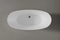 Baignoire Îlot|Bernstein Baignoire îlot BELAQUA - Acrylique sanitaire - Blanc brillant - 170x80x58cm - Garantie 5 ans - Sans robinet ni siphon