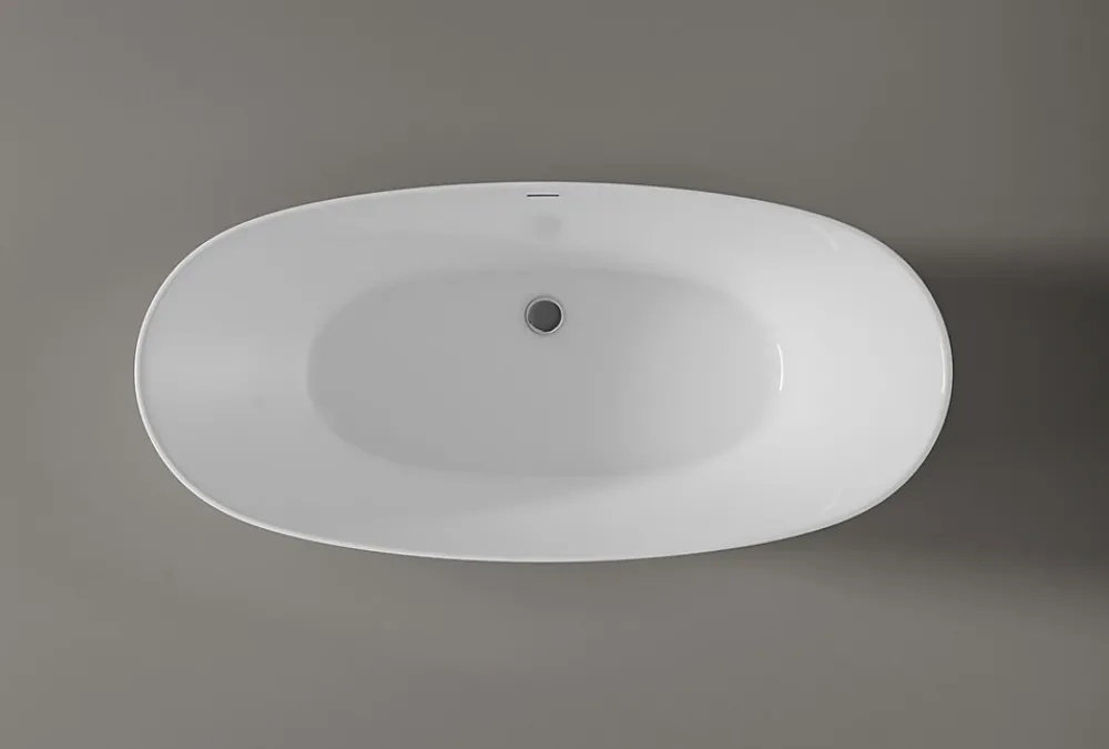Baignoire Îlot|Bernstein Baignoire îlot BELAQUA - Acrylique sanitaire - Blanc brillant - 170x80x58cm - Garantie 5 ans - Sans robinet ni siphon