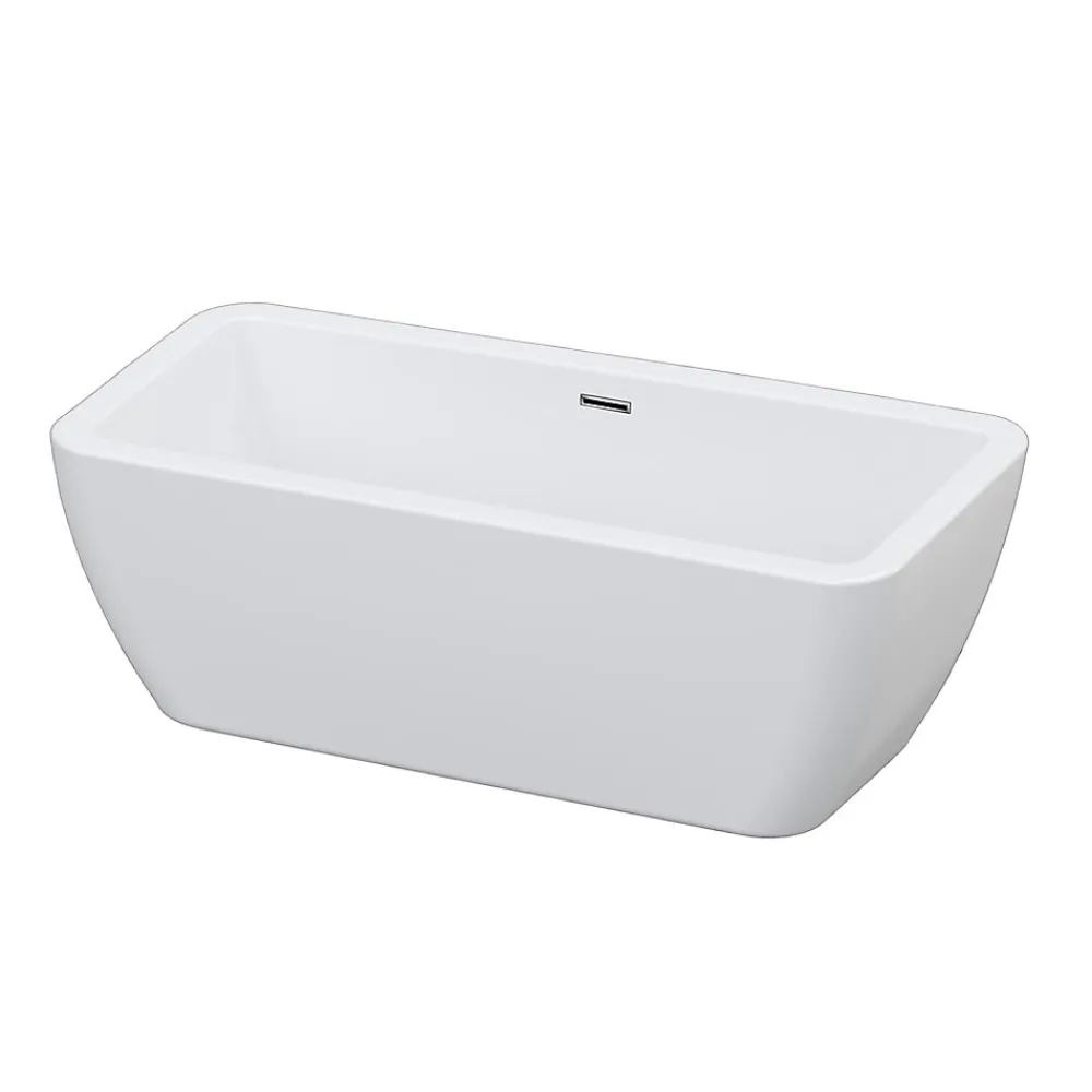 Baignoire Îlot|GoodHome Baignoire îlot blanche 170 x 75 cm Merkys