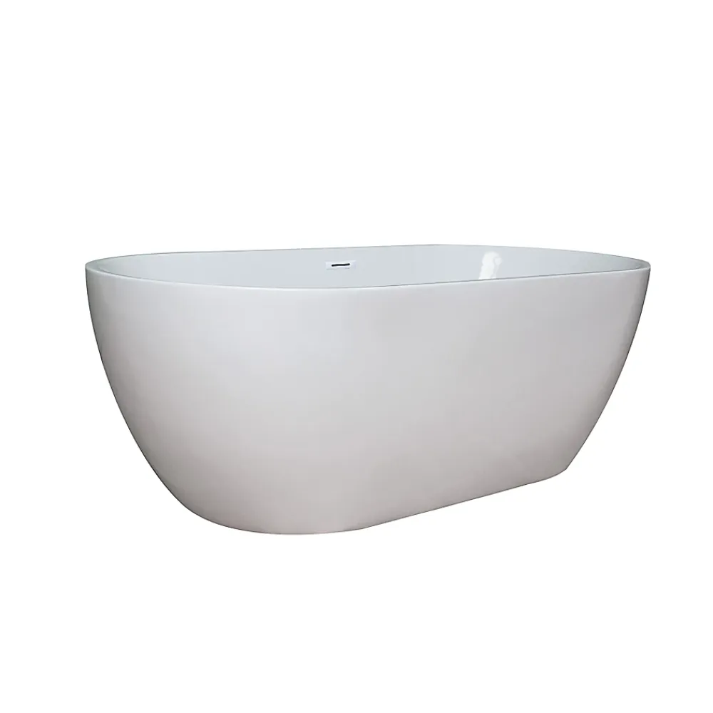 Baignoire Îlot| Baignoire îlot blanche Fidji 170x80 cm