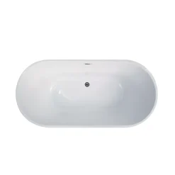 Baignoire Îlot| Baignoire îlot blanche Fidji 170x80 cm