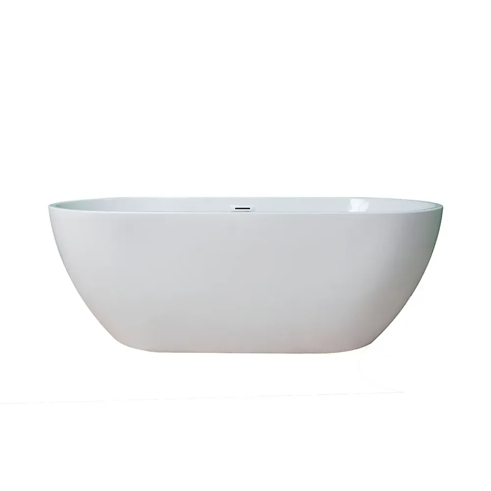 Baignoire Îlot| Baignoire îlot blanche Fidji 170x80 cm