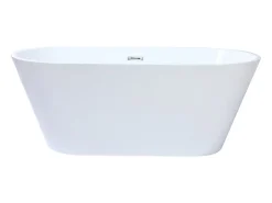 Vente-unique Baignoire îlot design - 201 L - 150 x 70 x 58 cm - Blanche - TWIGGY