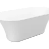Vente-unique Baignoire îlot design - 193 L - 150 x 75 x 58 cm - Blanche - NOEMIE II