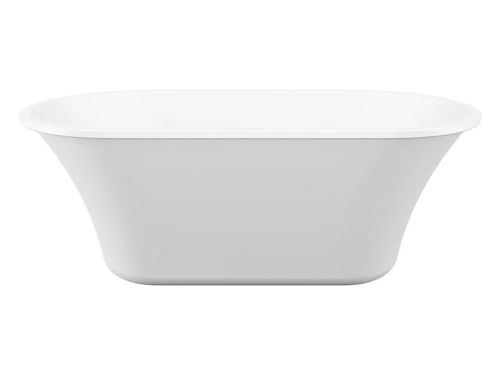Vente-unique Baignoire îlot design - 193 L - 150 x 75 x 58 cm - Blanche - NOEMIE II