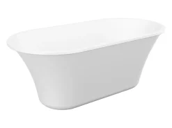 Vente-unique Baignoire îlot design - 193 L - 150 x 75 x 58 cm - Blanche - NOEMIE II