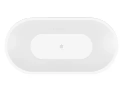 Vente-unique Baignoire îlot design - 193 L - 150 x 75 x 58 cm - Blanche - NOEMIE II