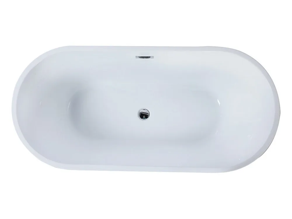 Vente-unique Baignoire îlot design - 201 L - 150 x 70 x 58 cm - Noire - TWIGGY
