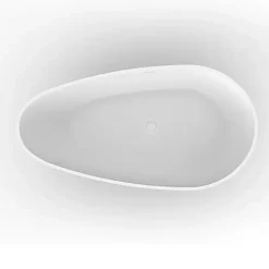 Stano Baignoire îlot design en solid surface ovale HELSINKI 150 cm