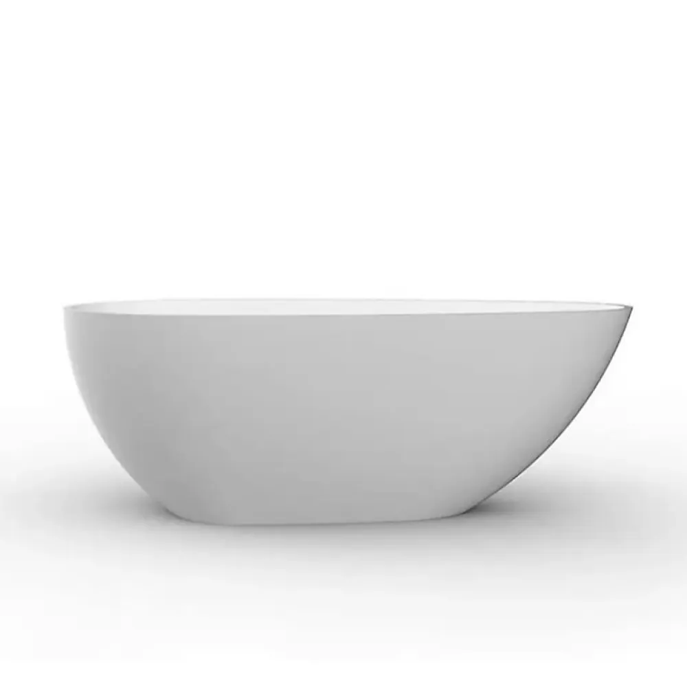 Stano Baignoire îlot design en solid surface ovale HELSINKI 150 cm