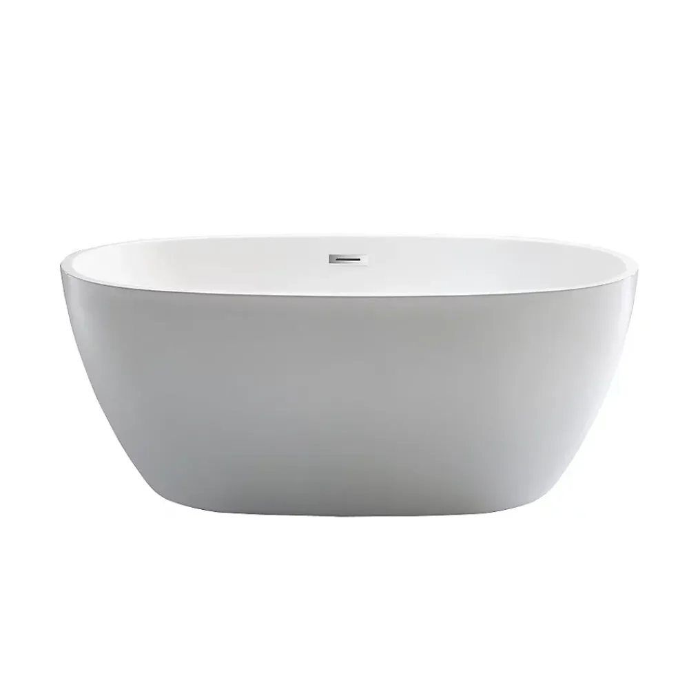 Stano Baignoire îlot design ovale DENVER blanche 170 cm