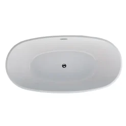 Stano Baignoire îlot design ovale DENVER blanche 170 cm