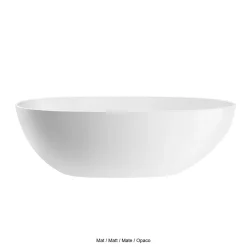 Baignoire Îlot|Stano Baignoire îlot design ovale FLORIDA blanche 165 cm Mat