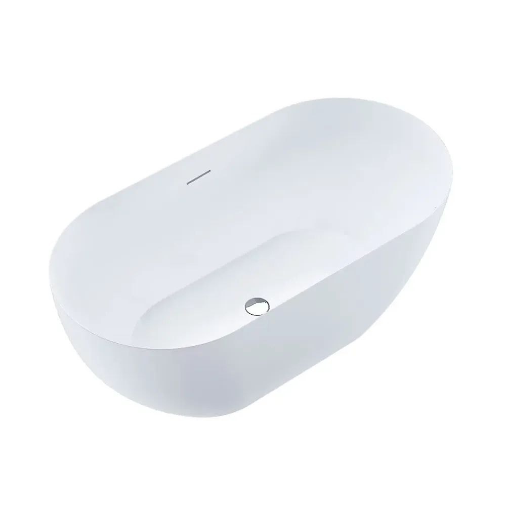 Baignoire Îlot|Stano Baignoire îlot design ovale LISBON blanche 170 cm Mat