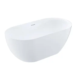 Baignoire Îlot|Stano Baignoire îlot design ovale LISBON blanche 150 cm Mat