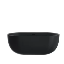 Baignoire Îlot|Stano Baignoire îlot design ovale LISBON noir mat 160 cm