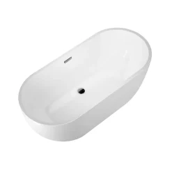 Stano Baignoire îlot design ovale BOSTON blanche 142 cm