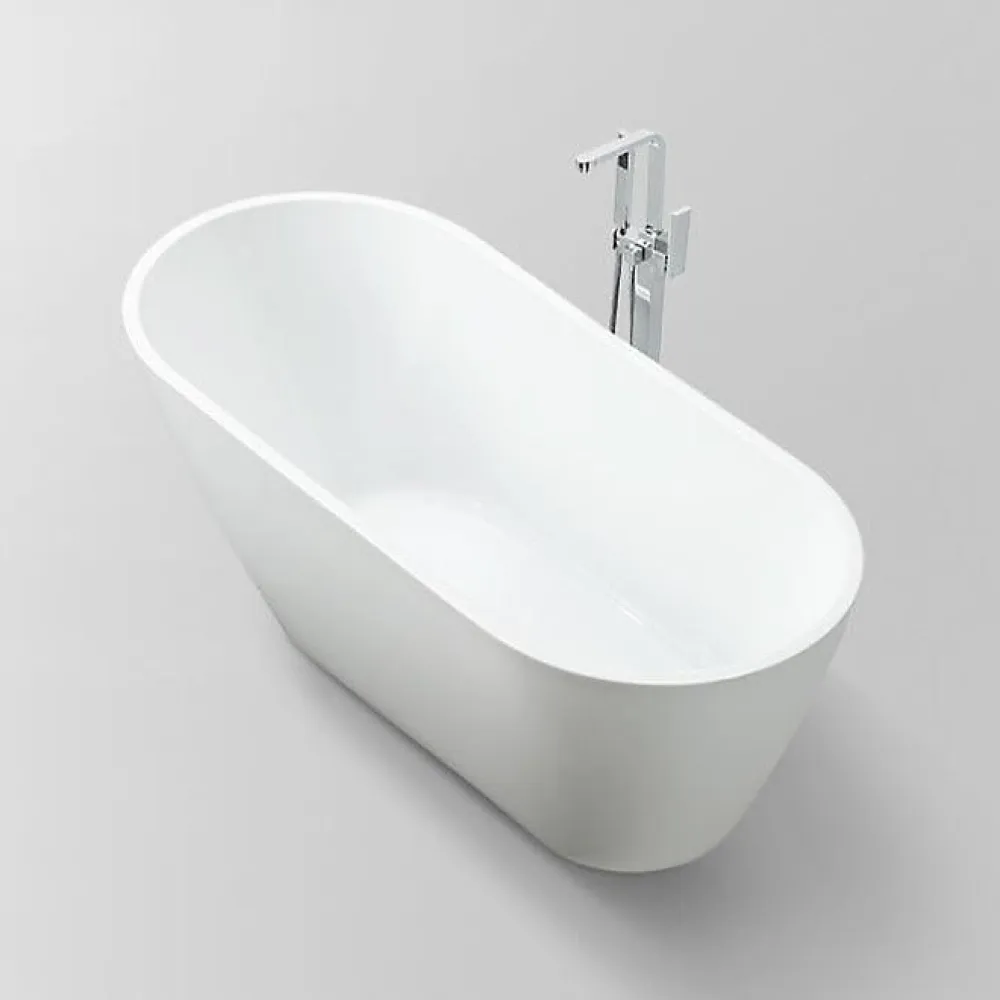 Baignoire Îlot|Stano Baignoire îlot design ovale OPRAH blanche 140 cm