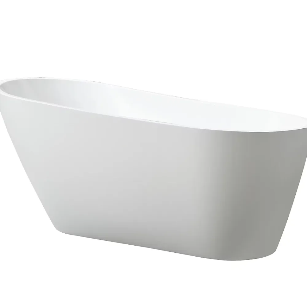 Baignoire Îlot|Stano Baignoire îlot design ovale OPRAH blanche 140 cm