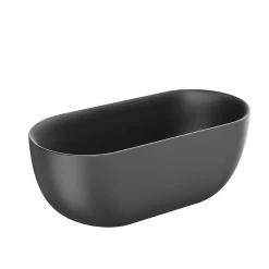 Stano Baignoire îlot design ovale LISBON noir mat 170 cm
