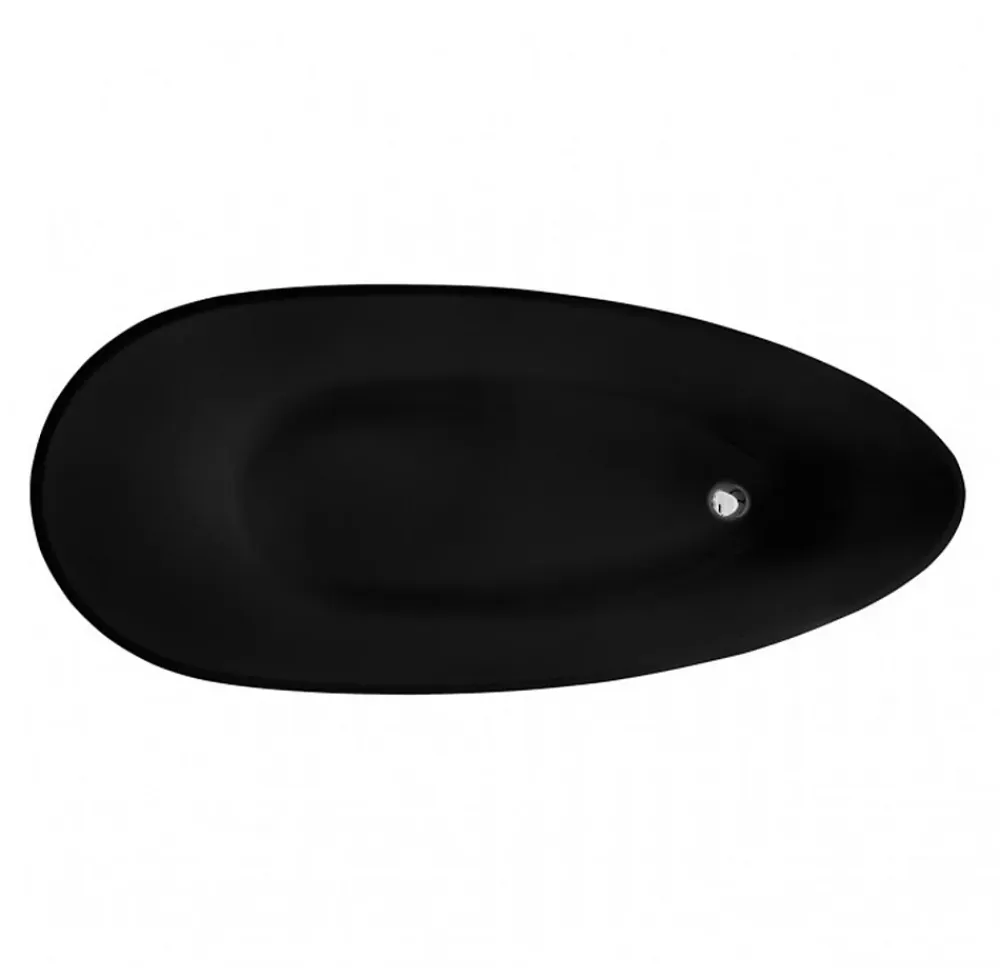 Azura Home Design Baignoire îlot GOYA noir - 160 x 70 cm