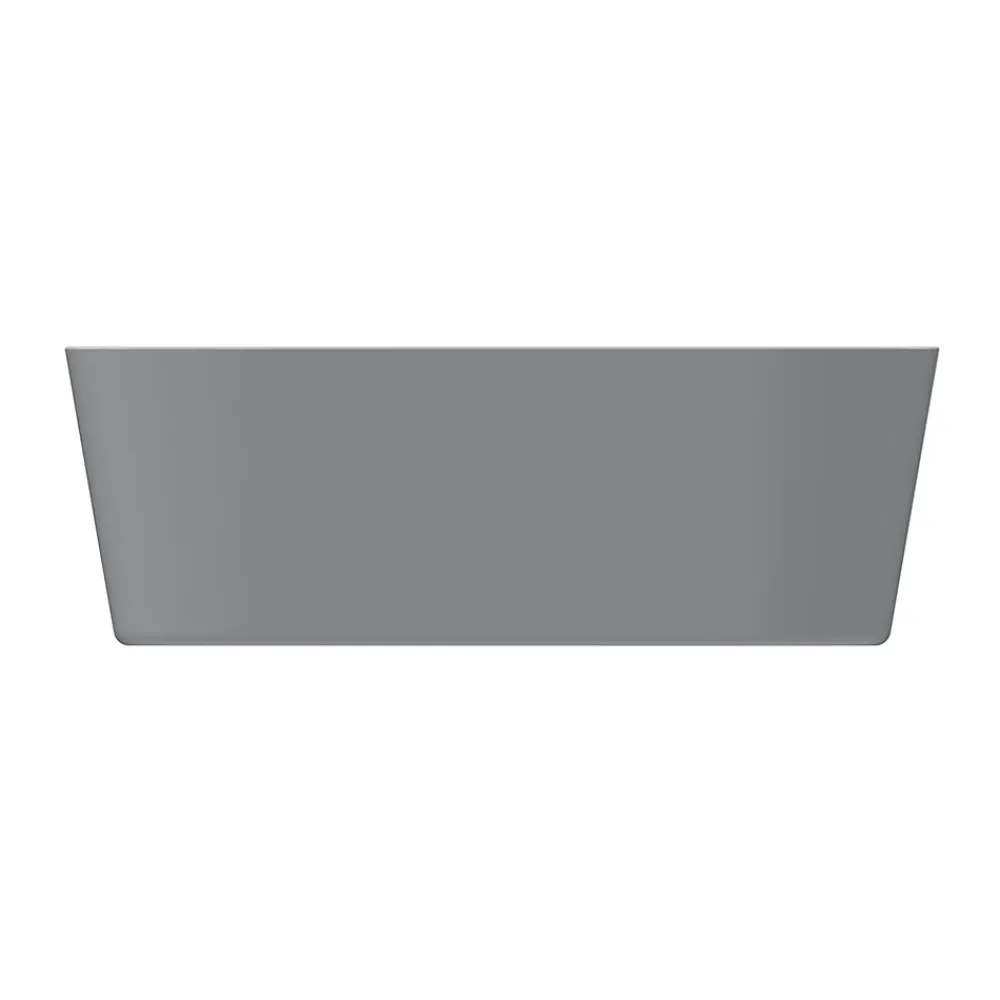 Baignoire Îlot|GoodHome Baignoire îlot Huron L. 150 cm x l. 75 cm gris