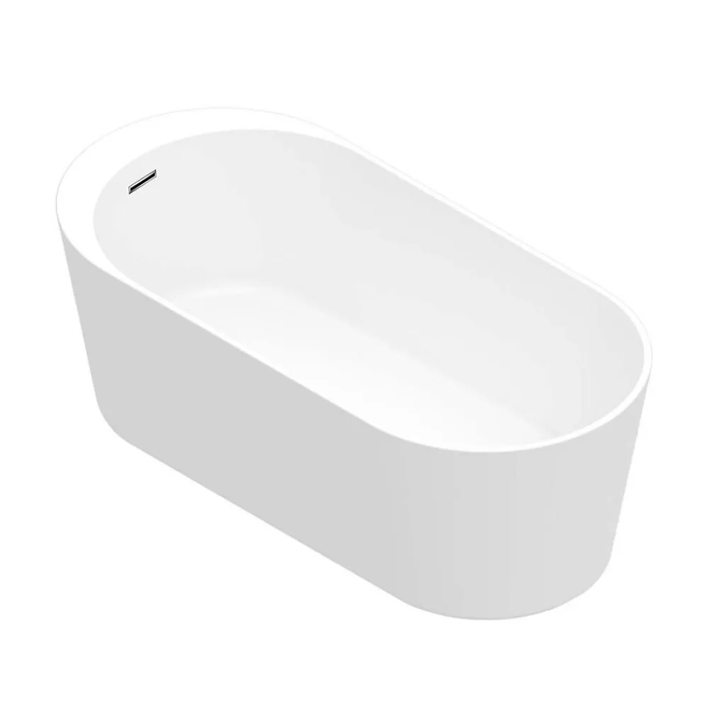 Baignoire Îlot|GoodHome Baignoire îlot Huron L. 180 x l.80 cm blanc