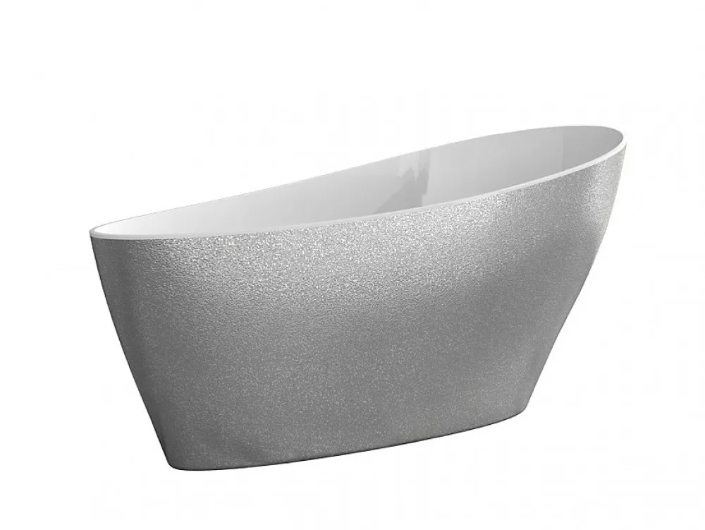 Azura Home Design Baignoire îlot KEYA GLAM SILVER 165 x 70 cm