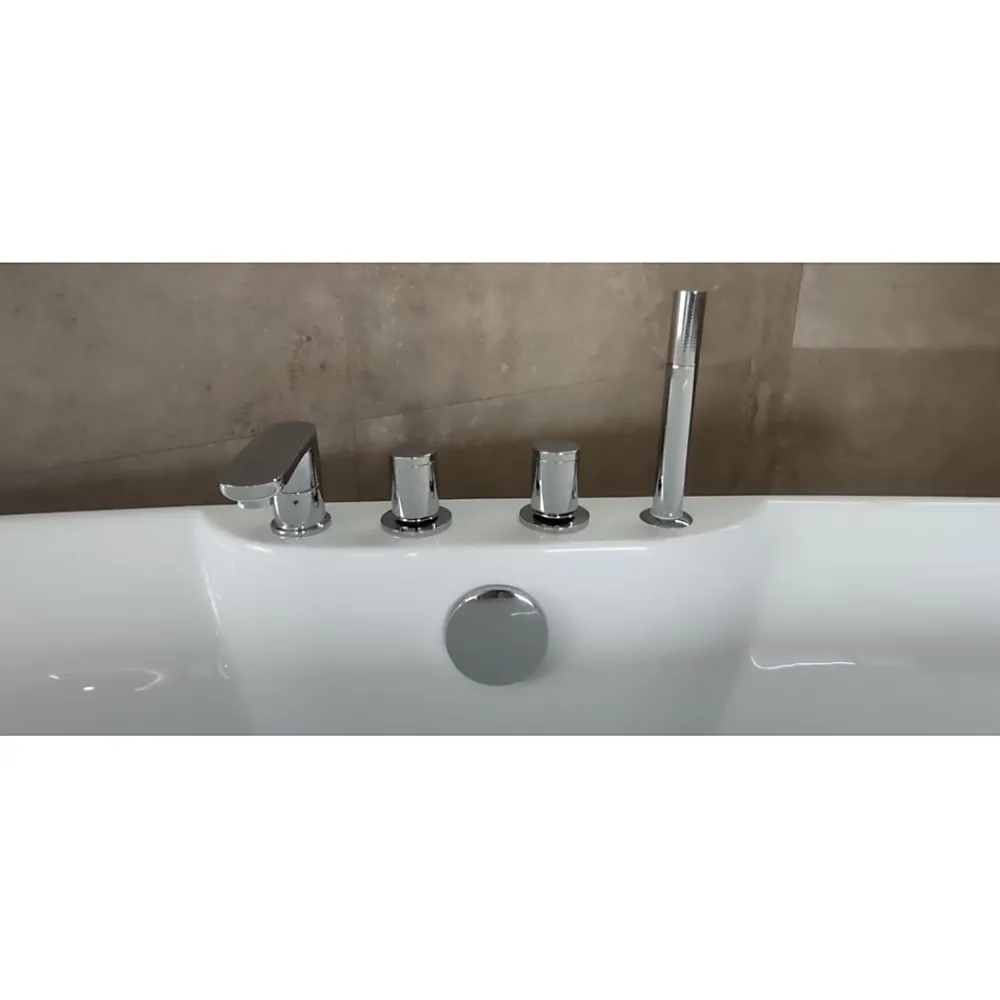 Baignoire Îlot|Sanitaire Baignoire îlot MAUI 170x80 cm avec Robinetterie