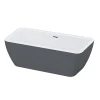 Baignoire Îlot|GoodHome Baignoire îlot Merkys L. 170 cm x l. 75 cm gris