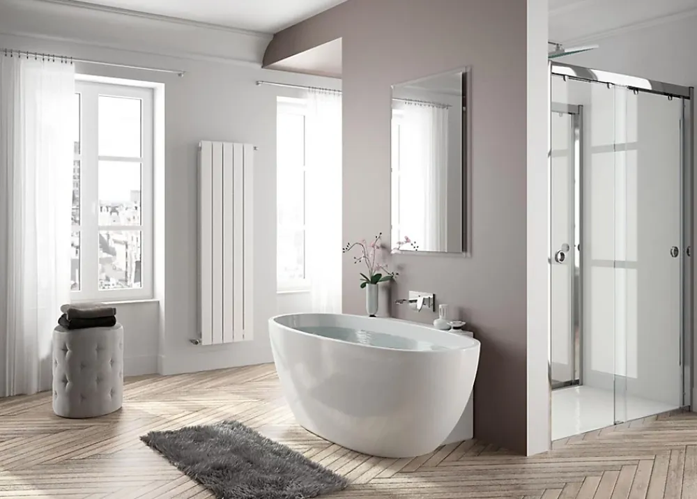Baignoire Îlot|Aquarine Baignoire îlot monobloc autoportante AGATA - Baignoire ilot- Dimensions : 165 x 80 x 58 cm - Autoportante ovale - Blanc