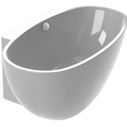 Baignoire Îlot|Aquarine Baignoire îlot monobloc autoportante AGATA - Baignoire ilot- Dimensions : 165 x 80 x 58 cm - Autoportante ovale - Blanc
