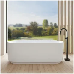 Mob-In Baignoire îlot NAÏA en acrylique Lucite blanche 170cm