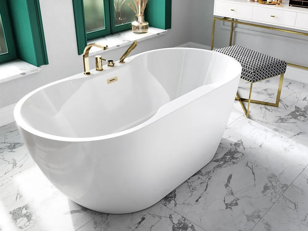 Azura Home Design Baignoire îlot NAVIA - 140 x 75 cm
