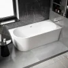 Baignoire D'Angle|Bernstein Baignoire îlot NOVA CORNER acrylique blanc - montage droite -170x78cm - Garantie 5 ans - Sans robinet ni siphon