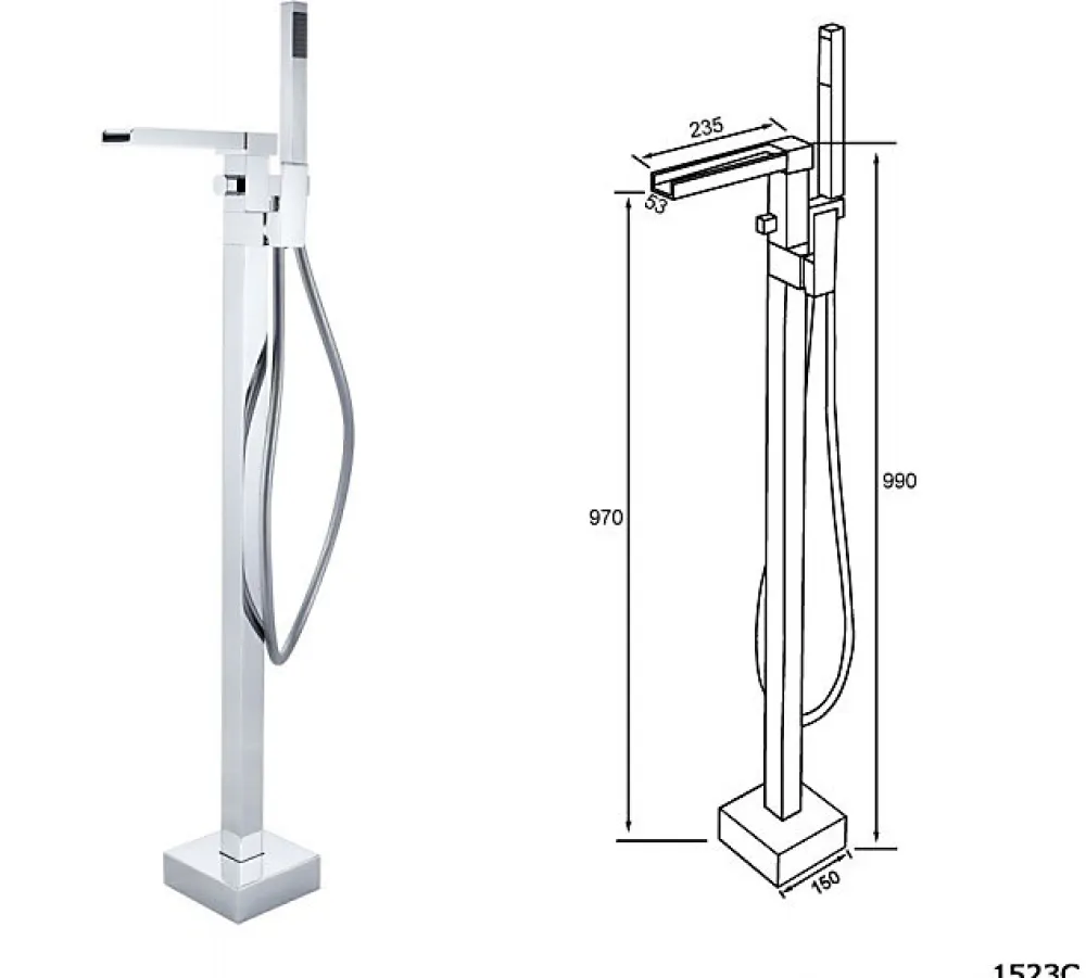 Baignoire D'Angle|Bernstein Baignoire îlot NOVA CORNER acrylique blanc - montage droite -170x78cm - Garantie 5 ans - Sans siphon, Avec robinet mitigeur 1523C